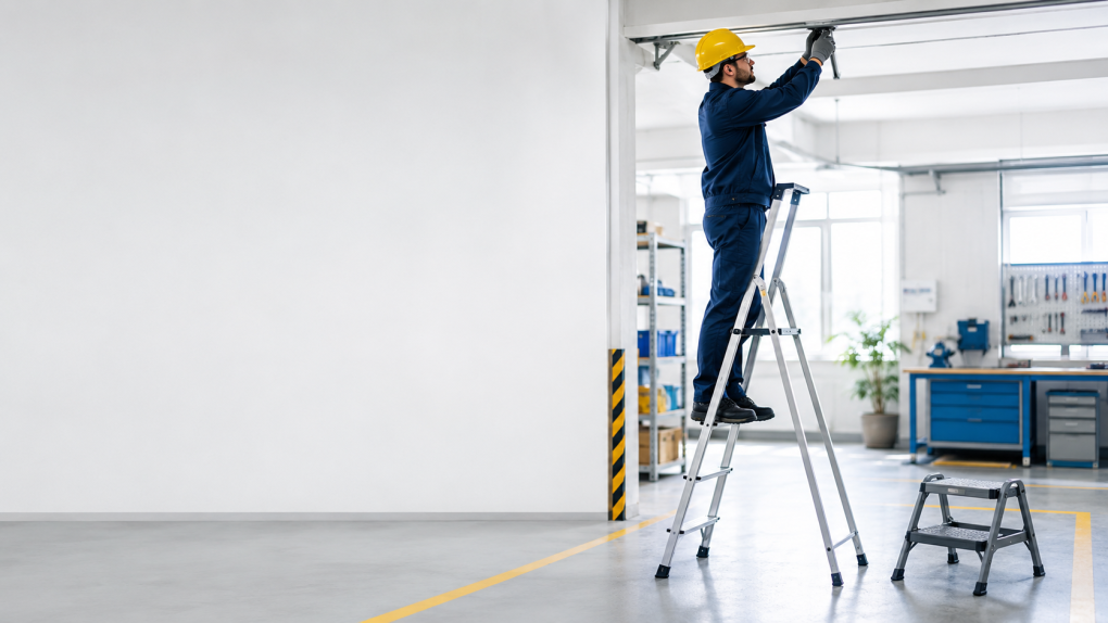 Bild Leitern und Tritte im Arbeitsschutz